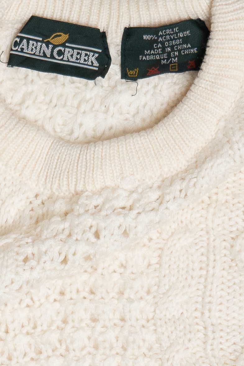 Vintage Cabin Creek Soft Fisherman Sweater (1990s)