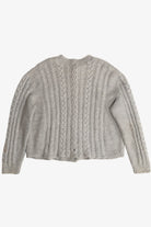 Vintage Cable Knit Cardigan Fisherman Sweater (1980s)