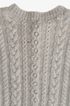 Vintage Cable Knit Cardigan Fisherman Sweater (1980s)