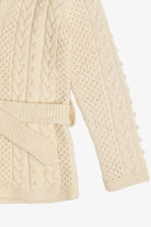 Vintage Fisherman Belted Cardigan Sweater (1980s)