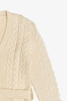 Vintage Fisherman Belted Cardigan Sweater (1980s)