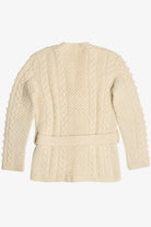 Vintage Fisherman Belted Cardigan Sweater (1980s)