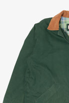 Vintage Dark Green Faded Glory Plaid Lined Jacket (1990s)