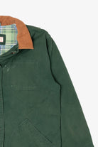 Vintage Dark Green Faded Glory Plaid Lined Jacket (1990s)