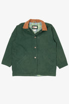 Vintage Dark Green Faded Glory Plaid Lined Jacket (1990s)