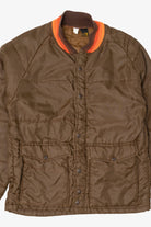 Vintage Brown Swingster Quilted Bomber Jacket (1970s)