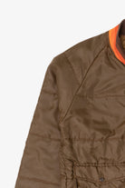 Vintage Brown Swingster Quilted Bomber Jacket (1970s)
