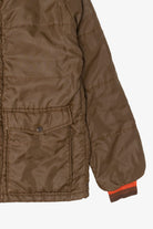 Vintage Brown Swingster Quilted Bomber Jacket (1970s)