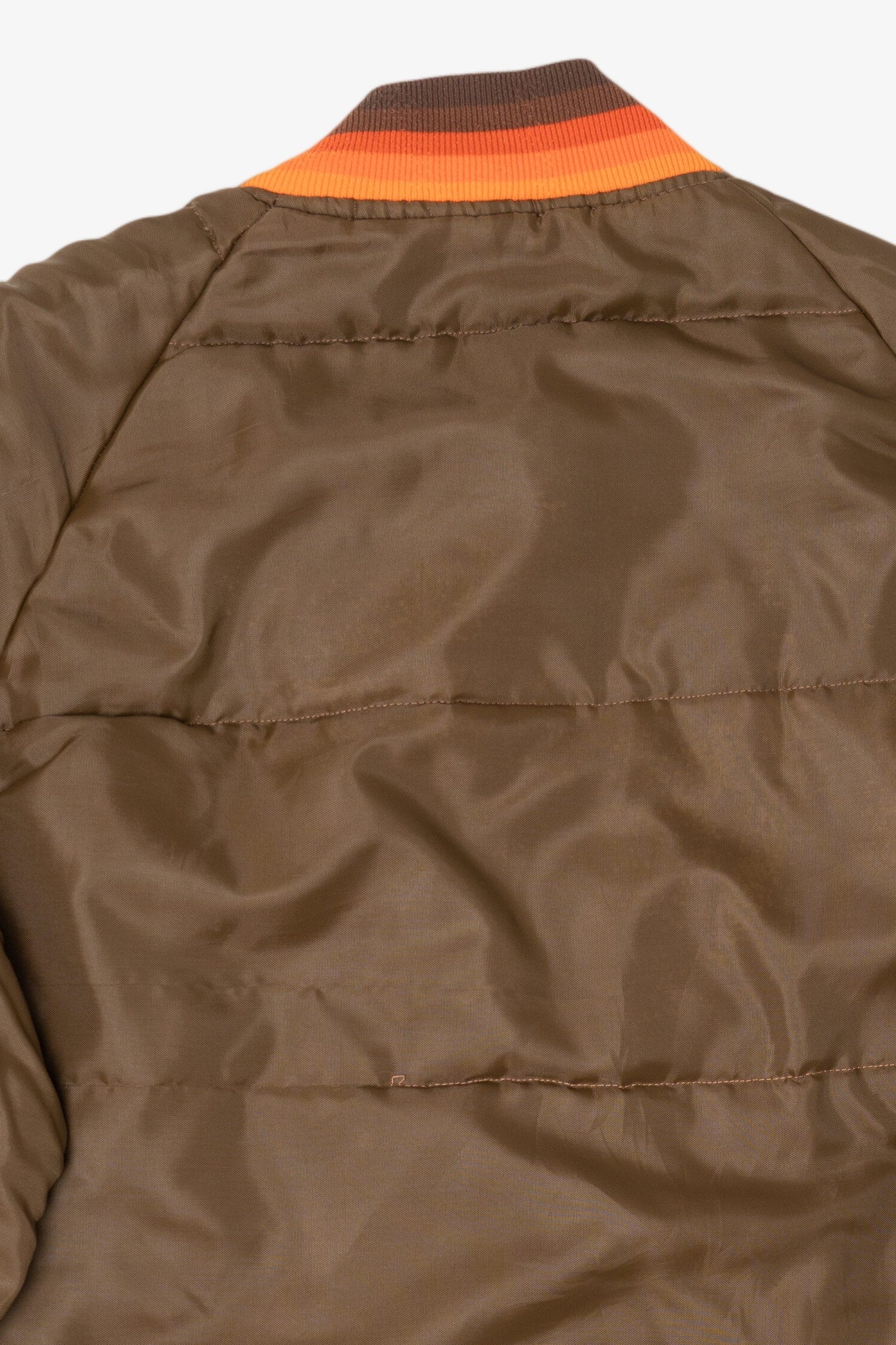 Vintage Brown Swingster Quilted Bomber Jacket (1970s)