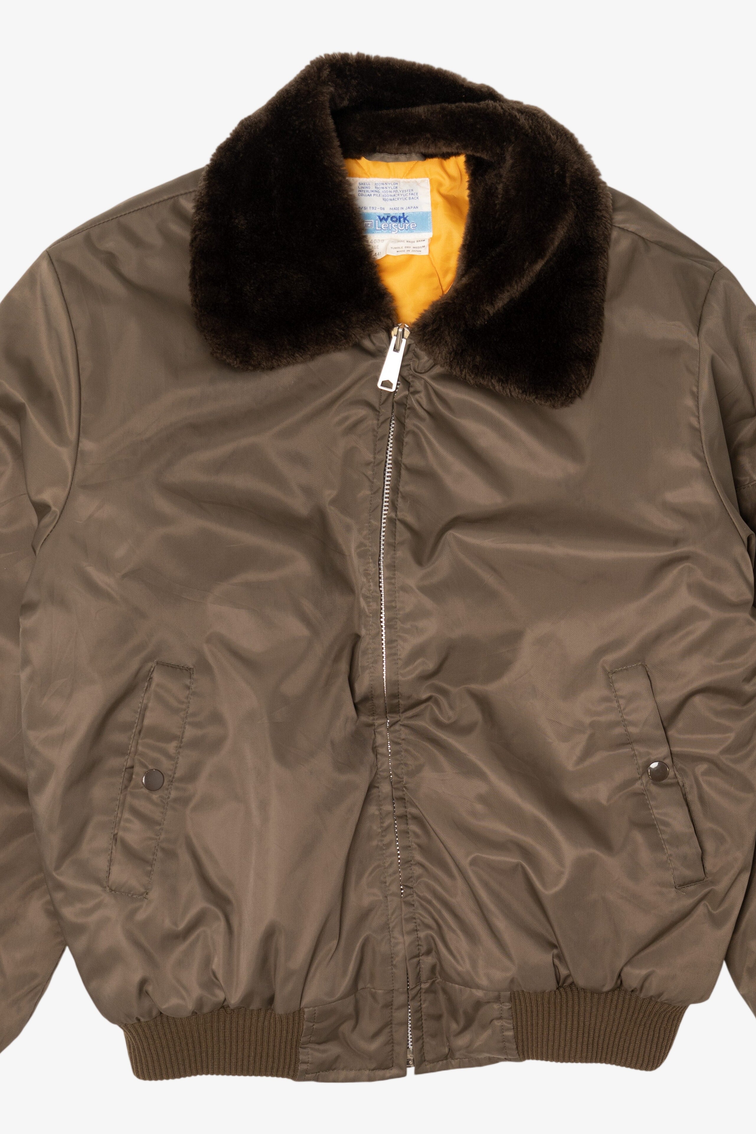 Vintage Brown Sears Work Leisure Bomber Jacket (1970s)