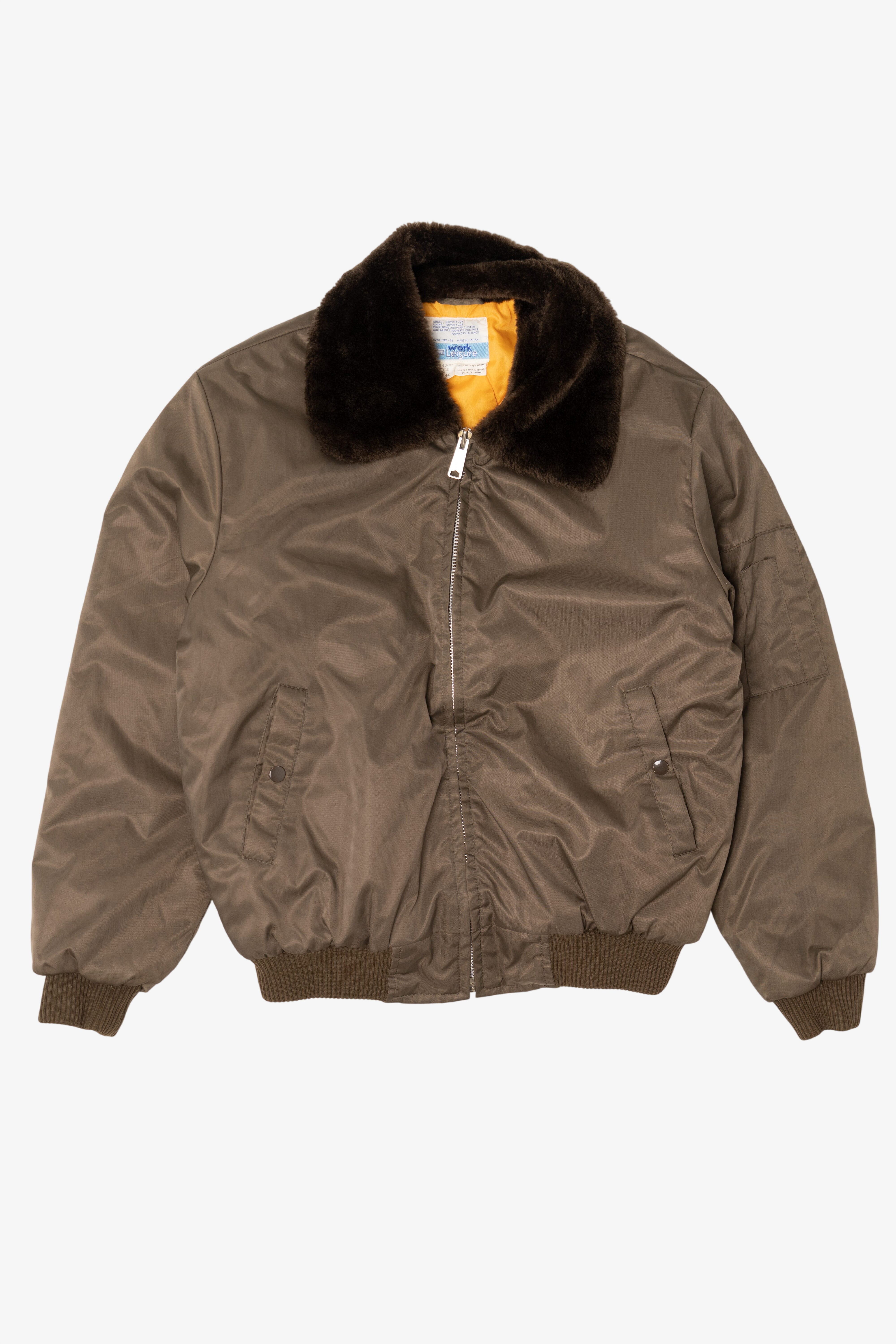 Vintage Brown Sears Work Leisure Bomber Jacket (1970s)