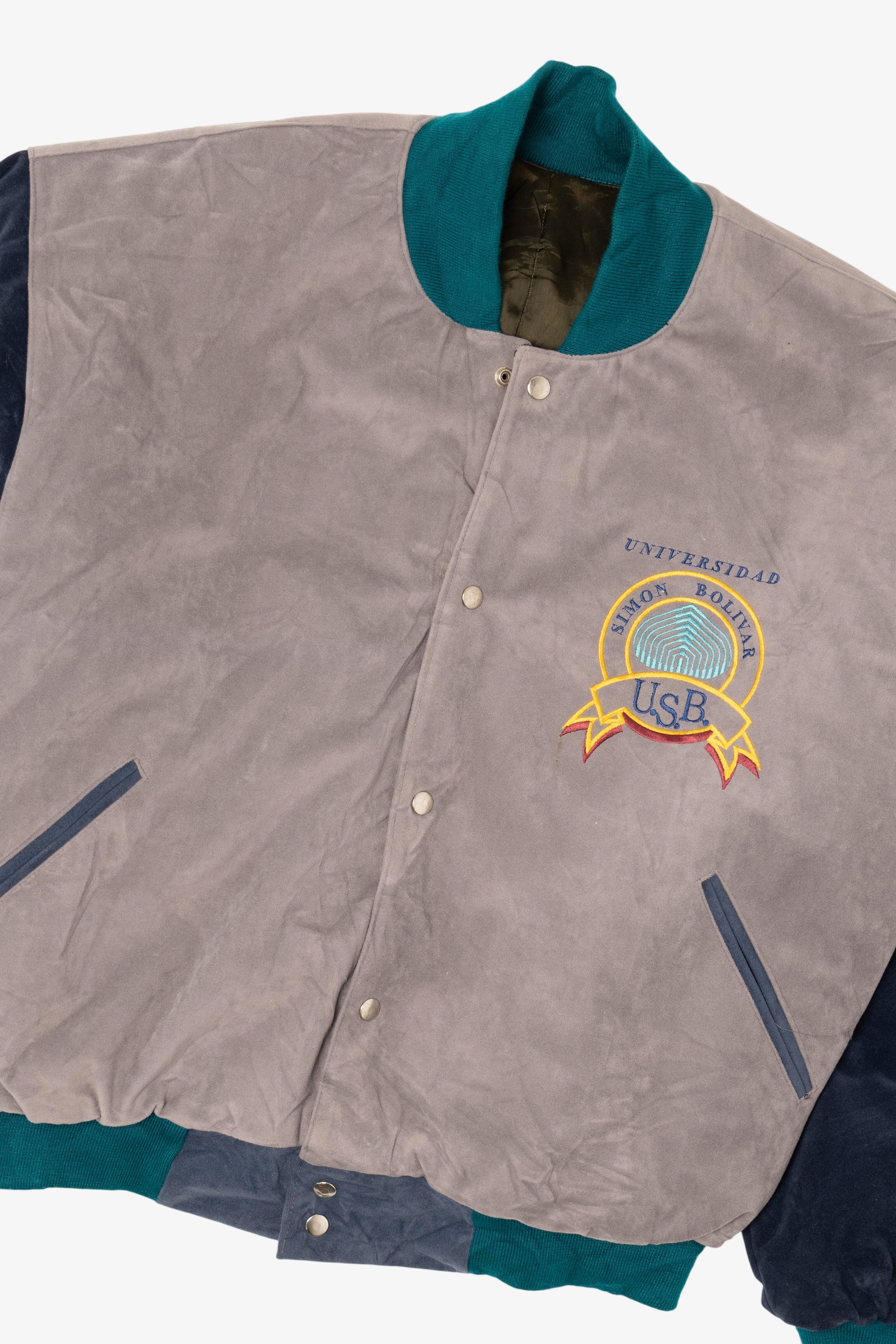 Vintage Gray  Universidad Simón Bolívar Athletic Jacket (1990s)