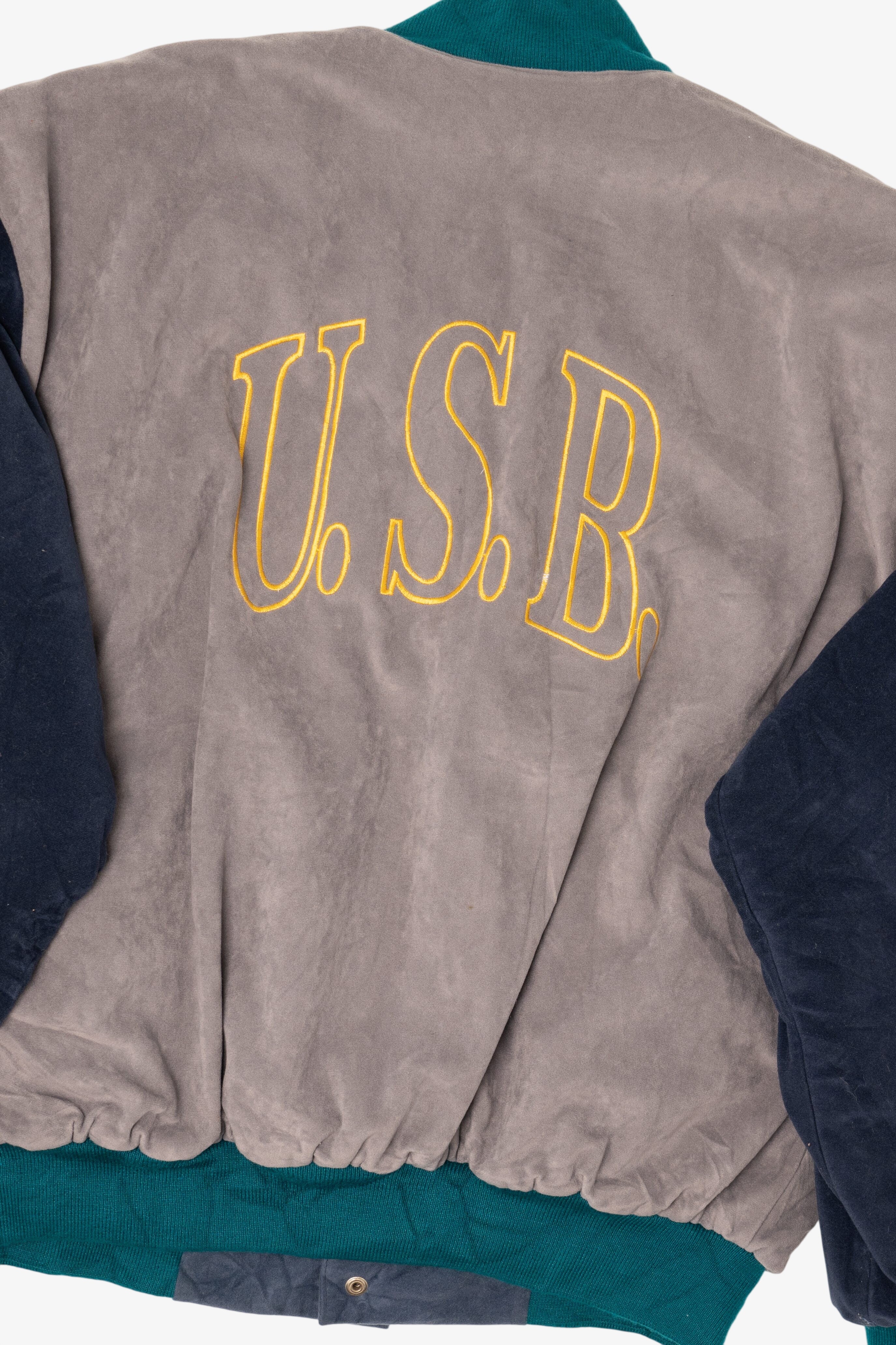 Vintage Gray  Universidad Simón Bolívar Athletic Jacket (1990s)