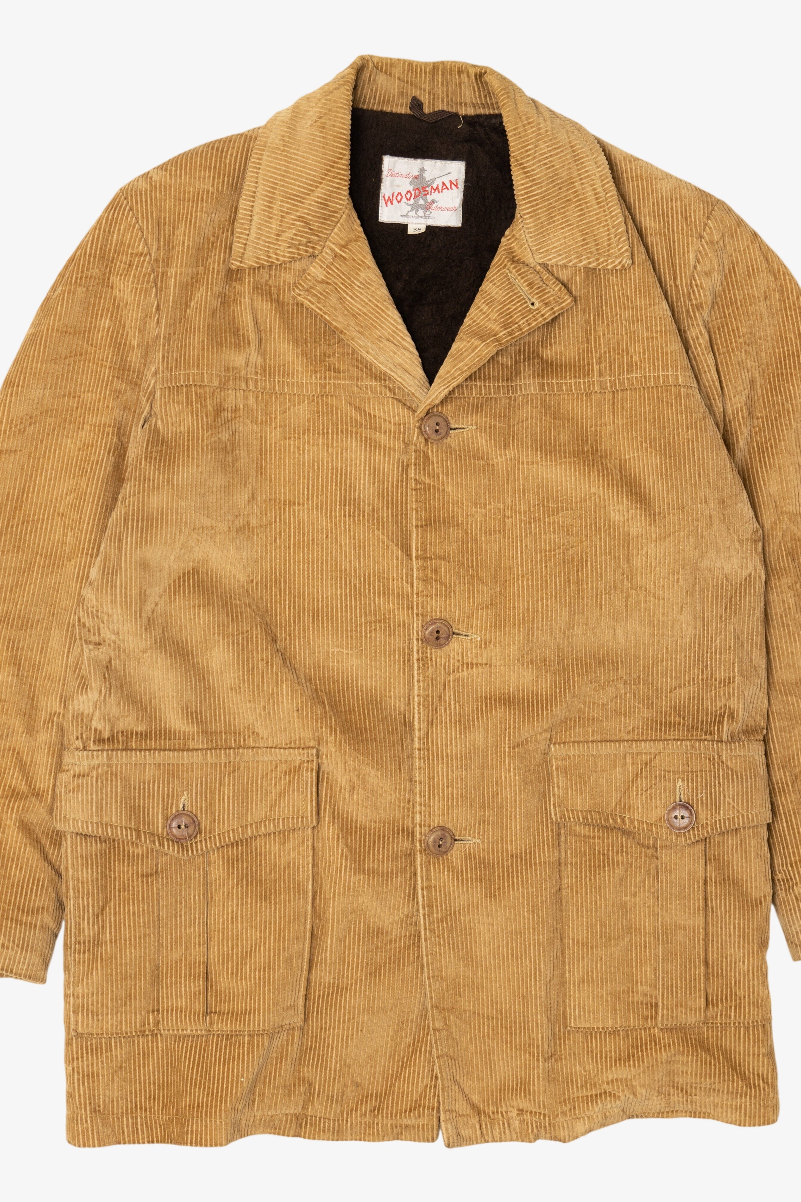 Vintage Distinctive Woodsman Corduroy Sherpa Lined Jacket (1970s)
