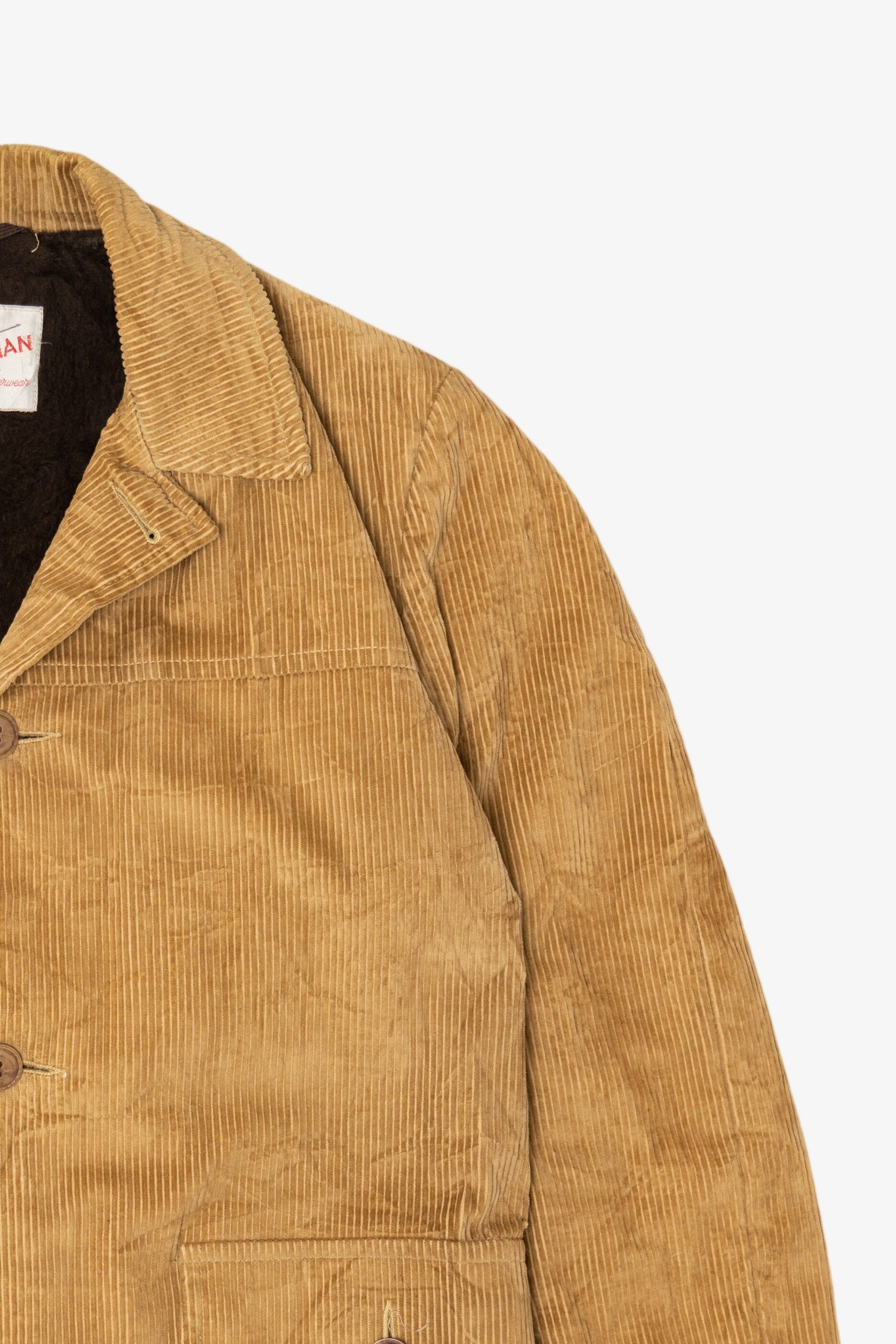 Vintage Distinctive Woodsman Corduroy Sherpa Lined Jacket (1970s)