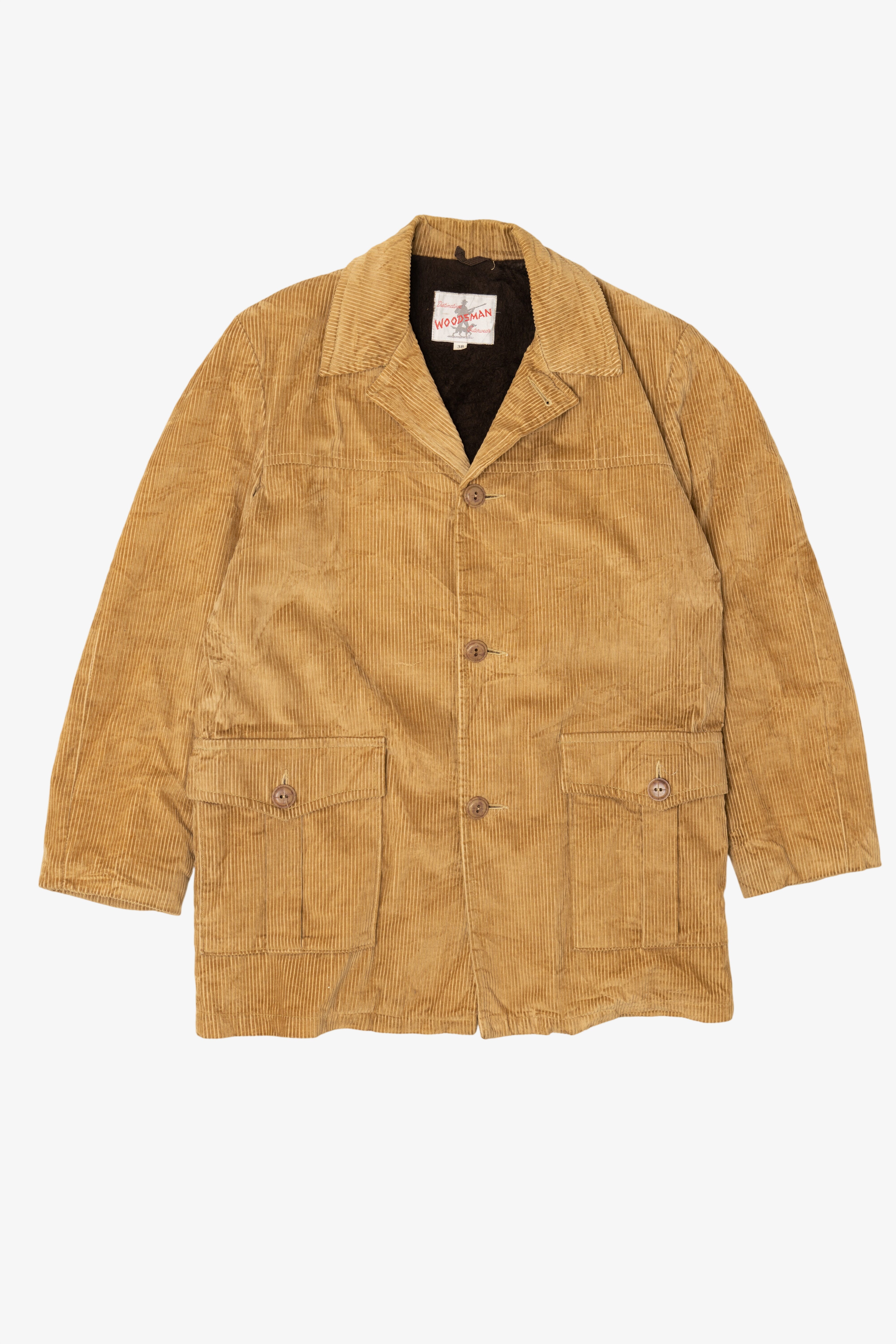 Vintage Distinctive Woodsman Corduroy Sherpa Lined Jacket (1970s)