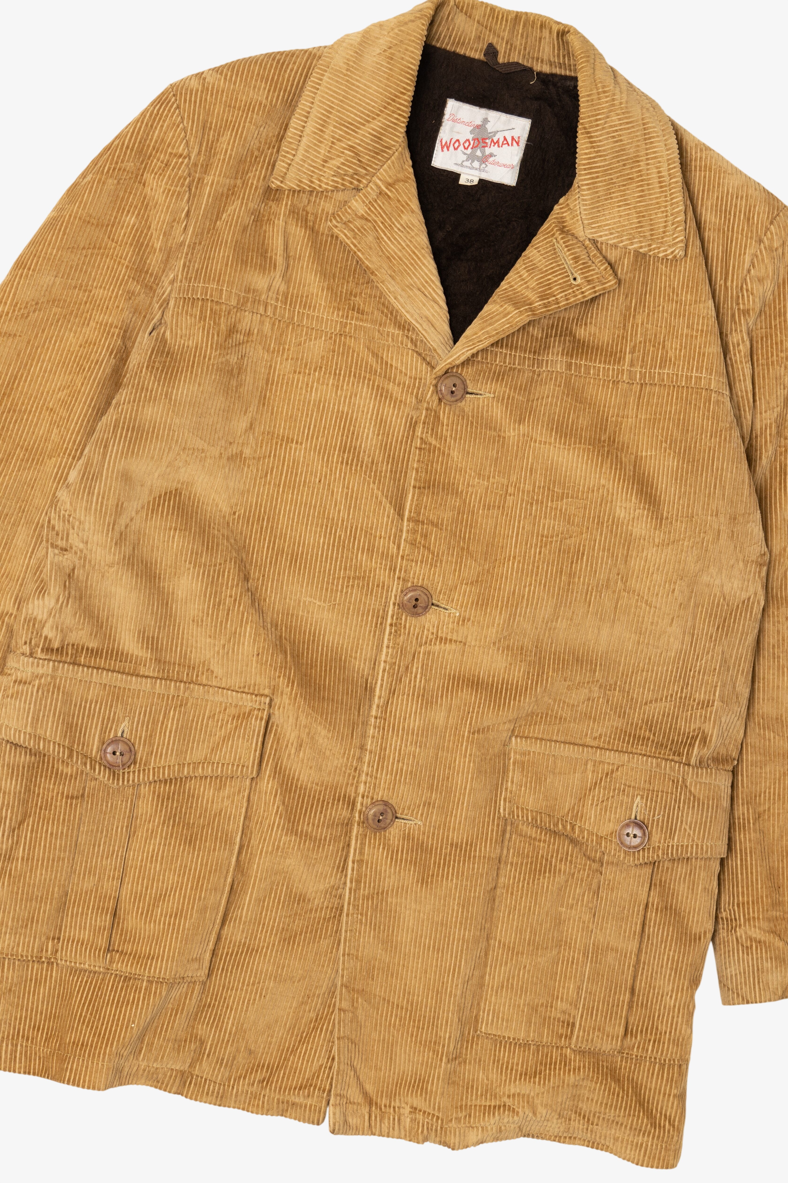Vintage Distinctive Woodsman Corduroy Sherpa Lined Jacket (1970s)