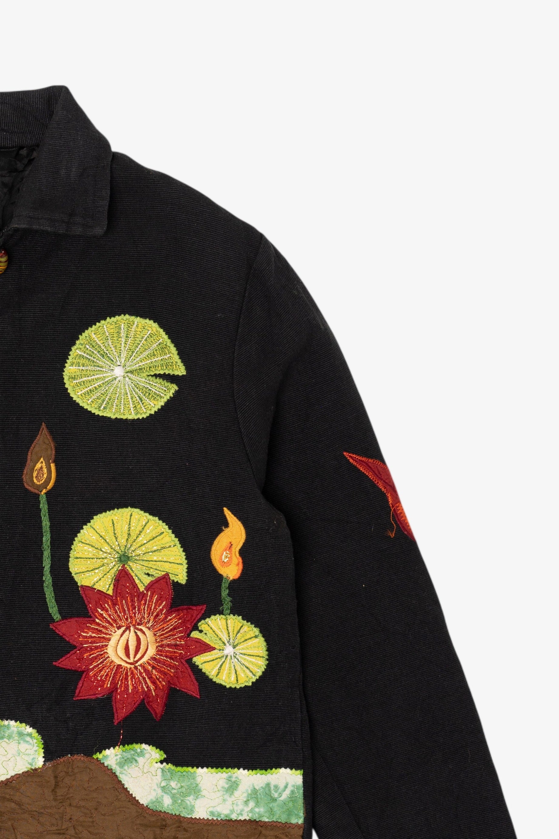 Vintage Reversal USA Sunflower Embroidered Lightweight Jacket (1990s)
