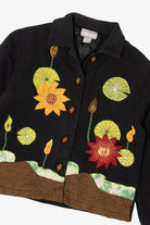 Vintage Reversal USA Sunflower Embroidered Lightweight Jacket (1990s)