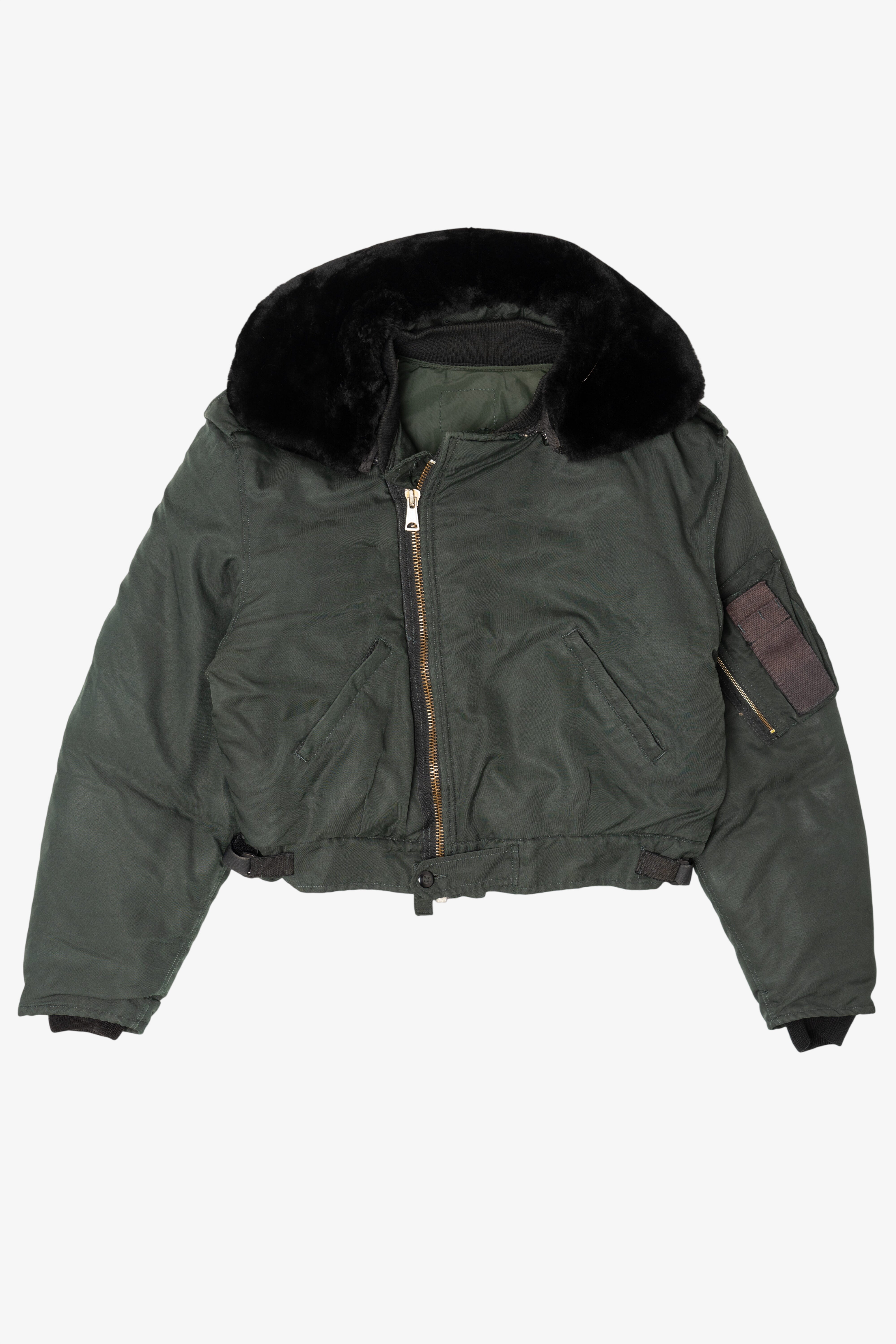 Vintage Green MilitaryBomber Jacket (1970s)