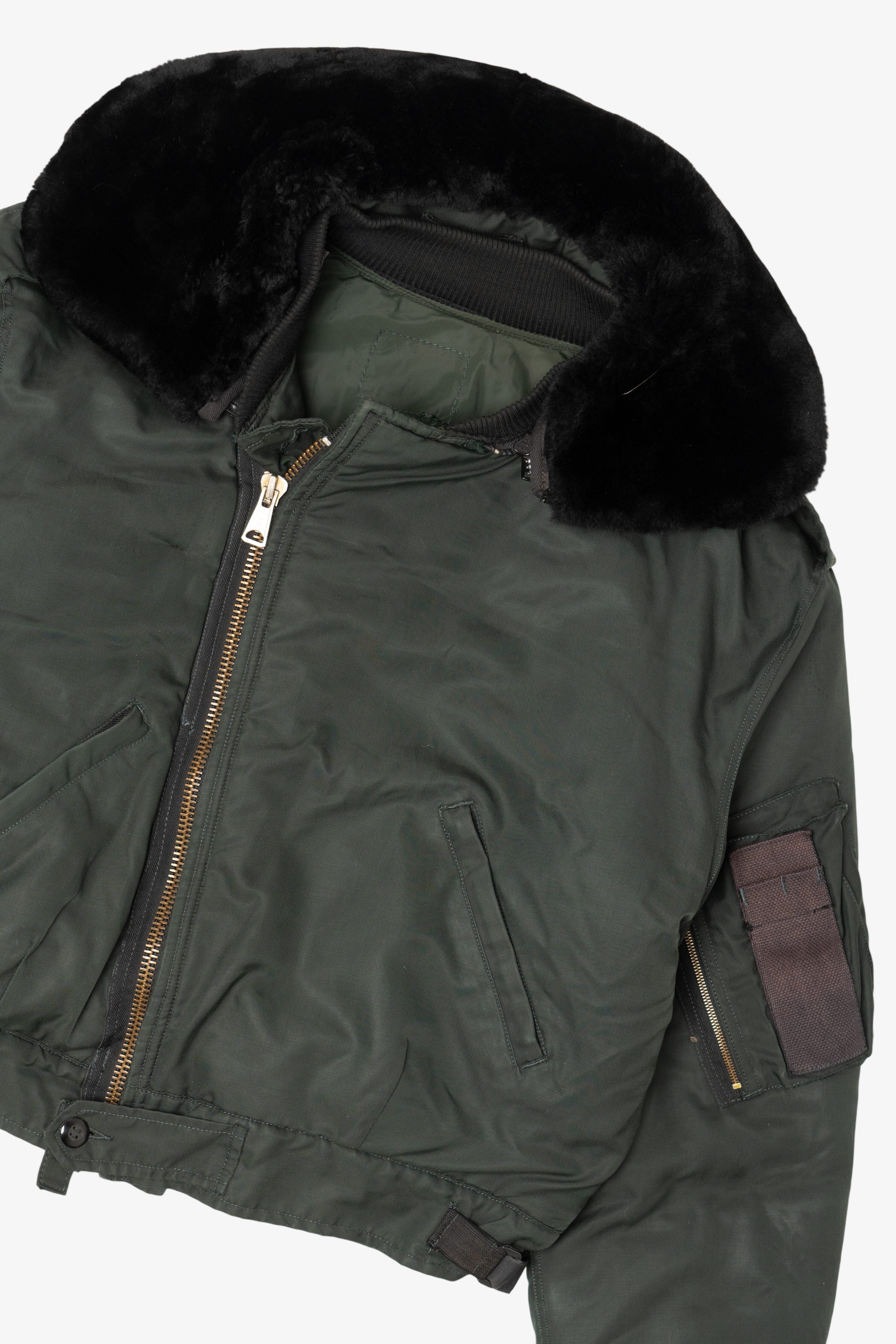 Vintage Green MilitaryBomber Jacket (1970s)