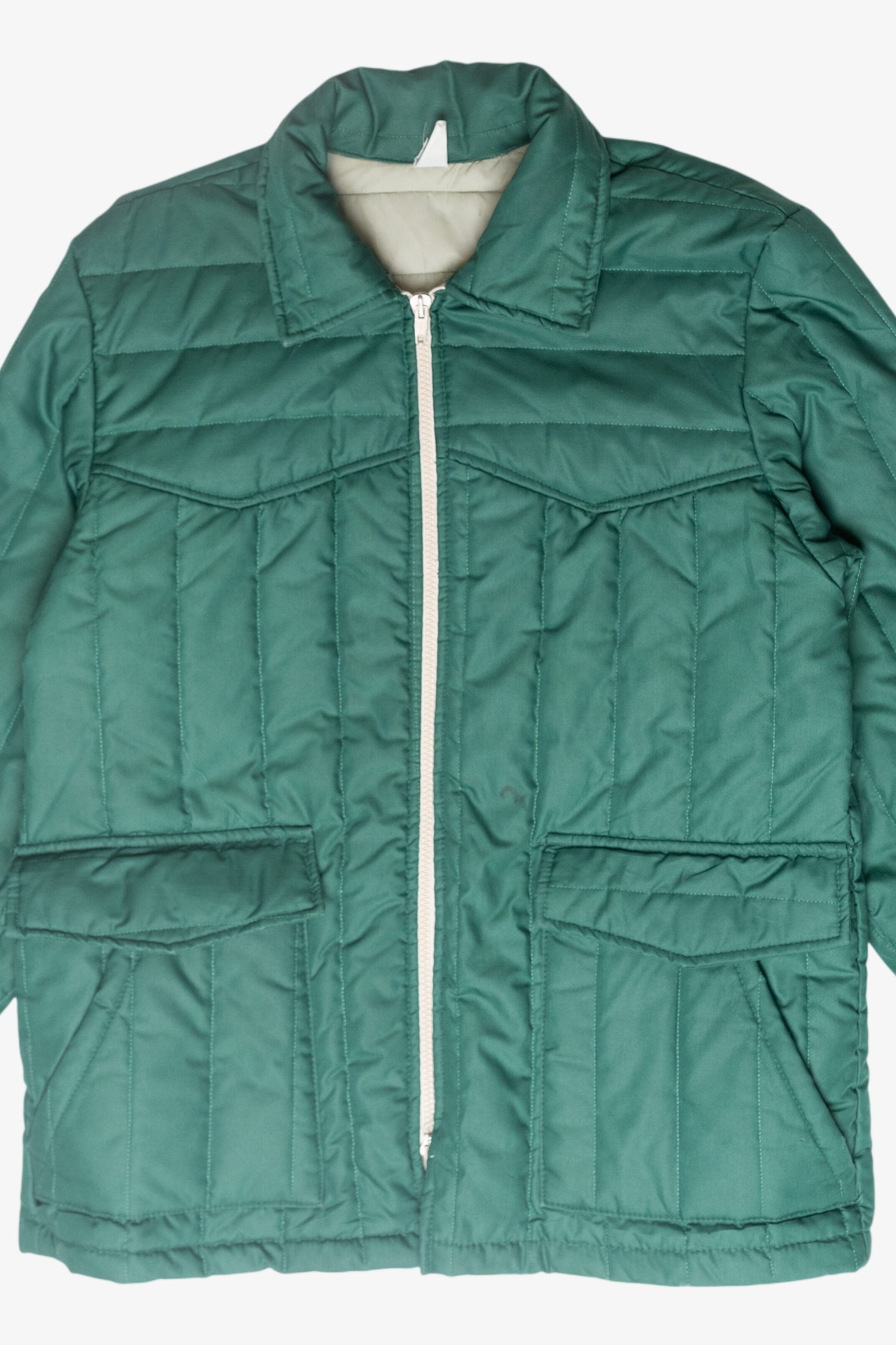 Vintage Green Lightweight Puff Jacket (1980s)