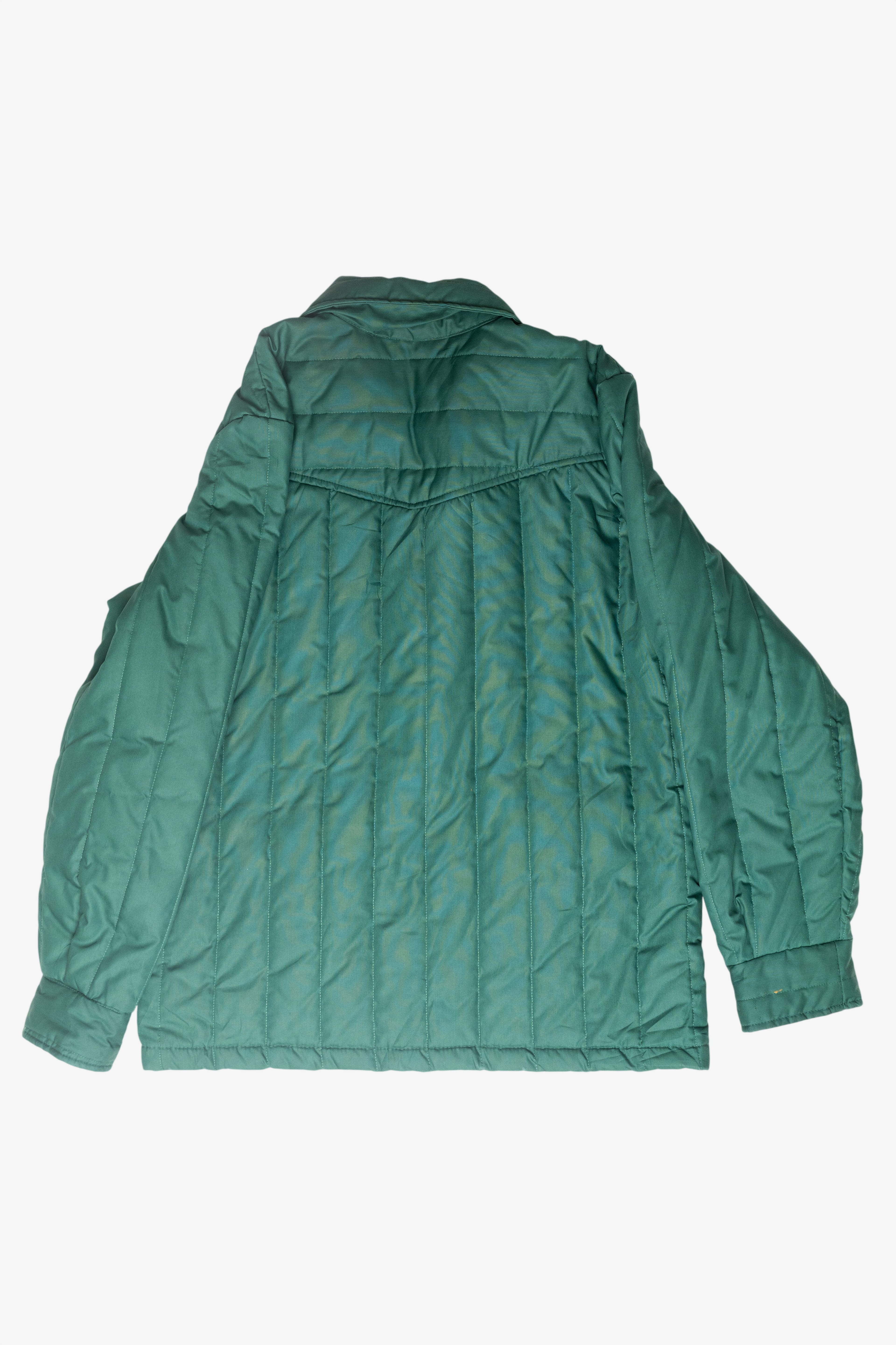 Vintage Green Lightweight Puff Jacket (1980s)