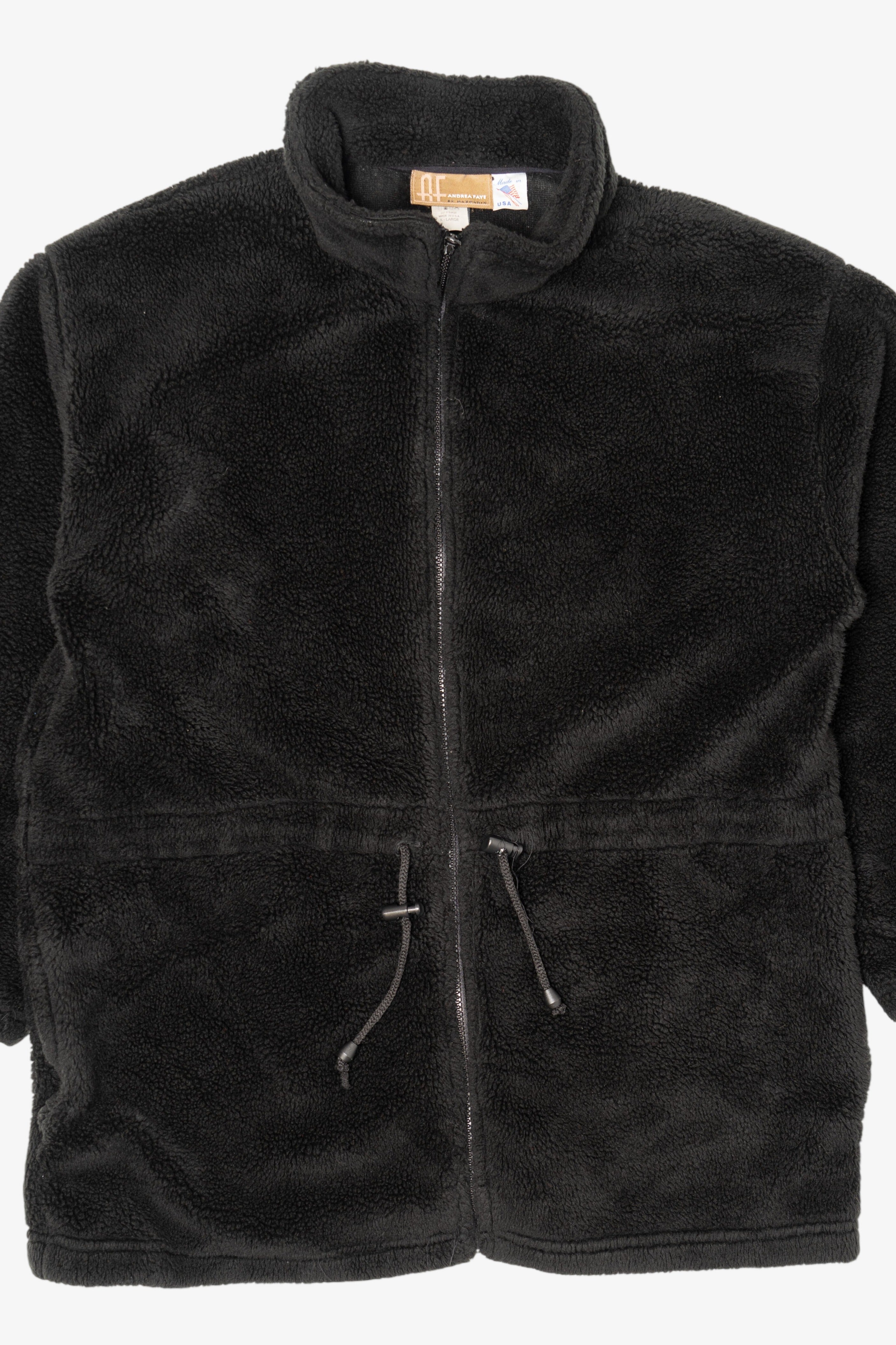 Vintage Black Andrea Faye Fleece Jacket (1990s)