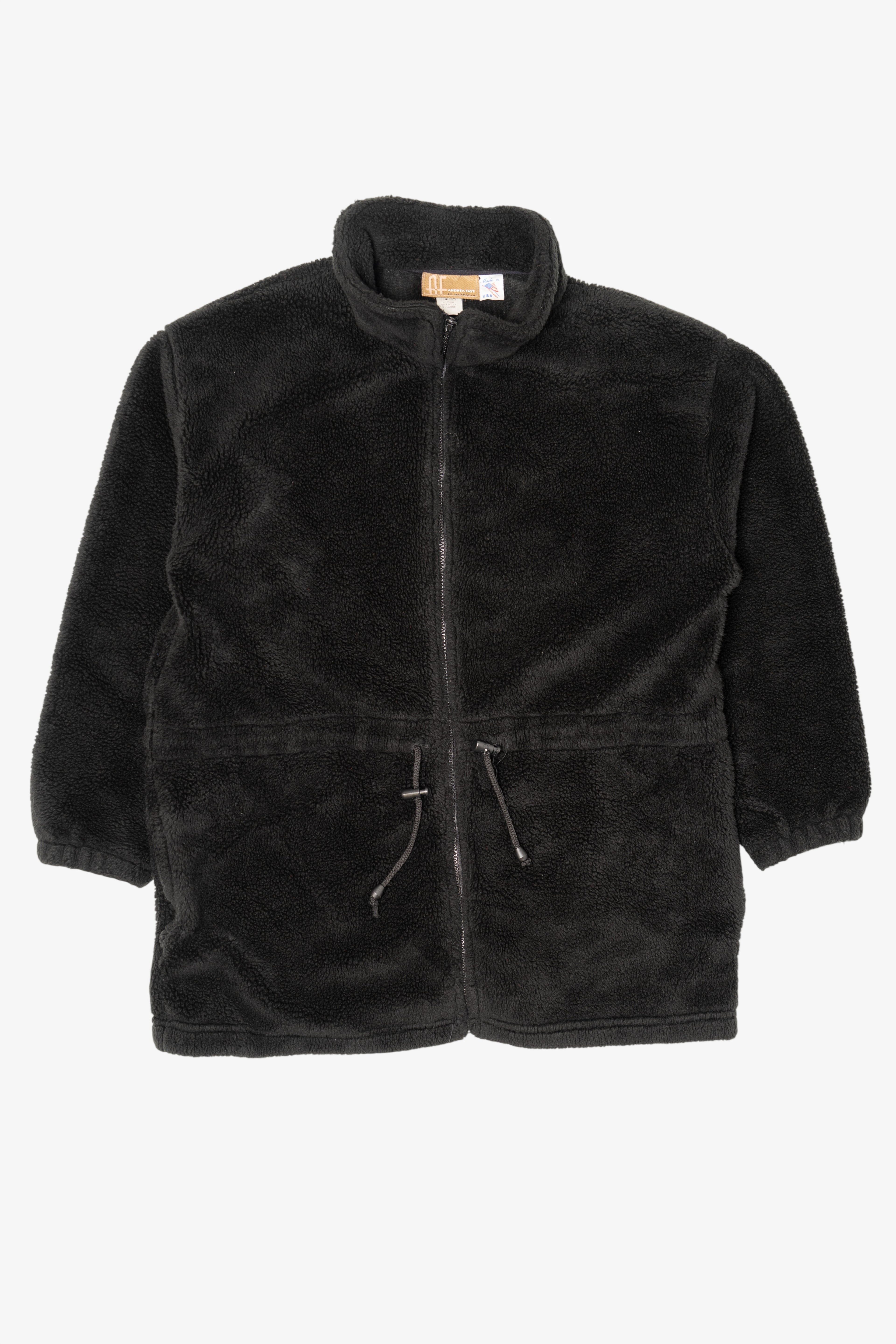 Vintage Black Andrea Faye Fleece Jacket (1990s)