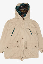 Vintage Beige Karizma Blanket Lined Hooded Jacket (1990s)
