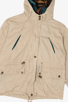 Vintage Beige Karizma Blanket Lined Hooded Jacket (1990s)