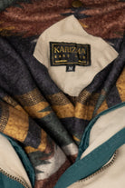 Vintage Beige Karizma Blanket Lined Hooded Jacket (1990s)