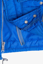 Vintage Swingster Michelin Man Patch Sleeve Spellout Puffer Jacket (1980s)