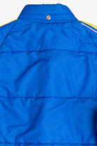 Vintage Swingster Michelin Man Patch Sleeve Spellout Puffer Jacket (1980s)