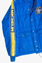 Vintage Swingster Michelin Man Patch Sleeve Spellout Puffer Jacket (1980s)