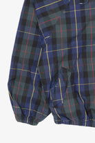 Vintage Blue Plaid Authentic Imports Hooded Jacket (1990s)