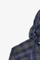 Vintage Blue Plaid Authentic Imports Hooded Jacket (1990s)