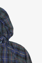 Vintage Blue Plaid Authentic Imports Hooded Jacket (1990s)