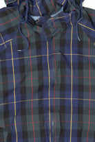 Vintage Blue Plaid Authentic Imports Hooded Jacket (1990s)