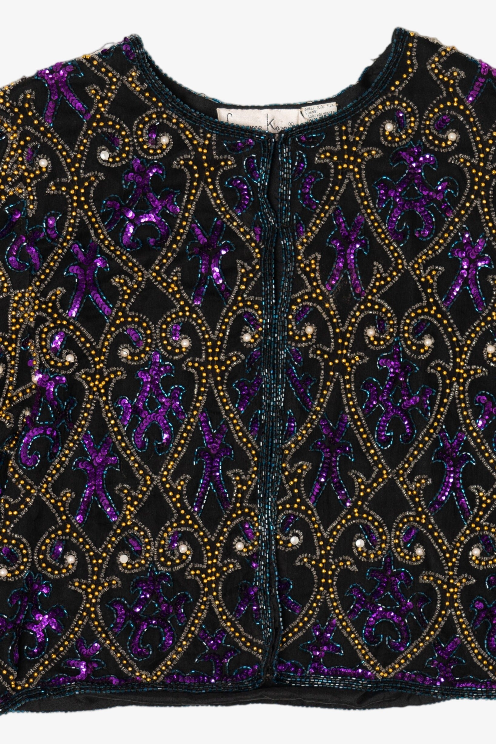 Vintage Beaded Embroidered Laurence Kazar Jacket (1980s)