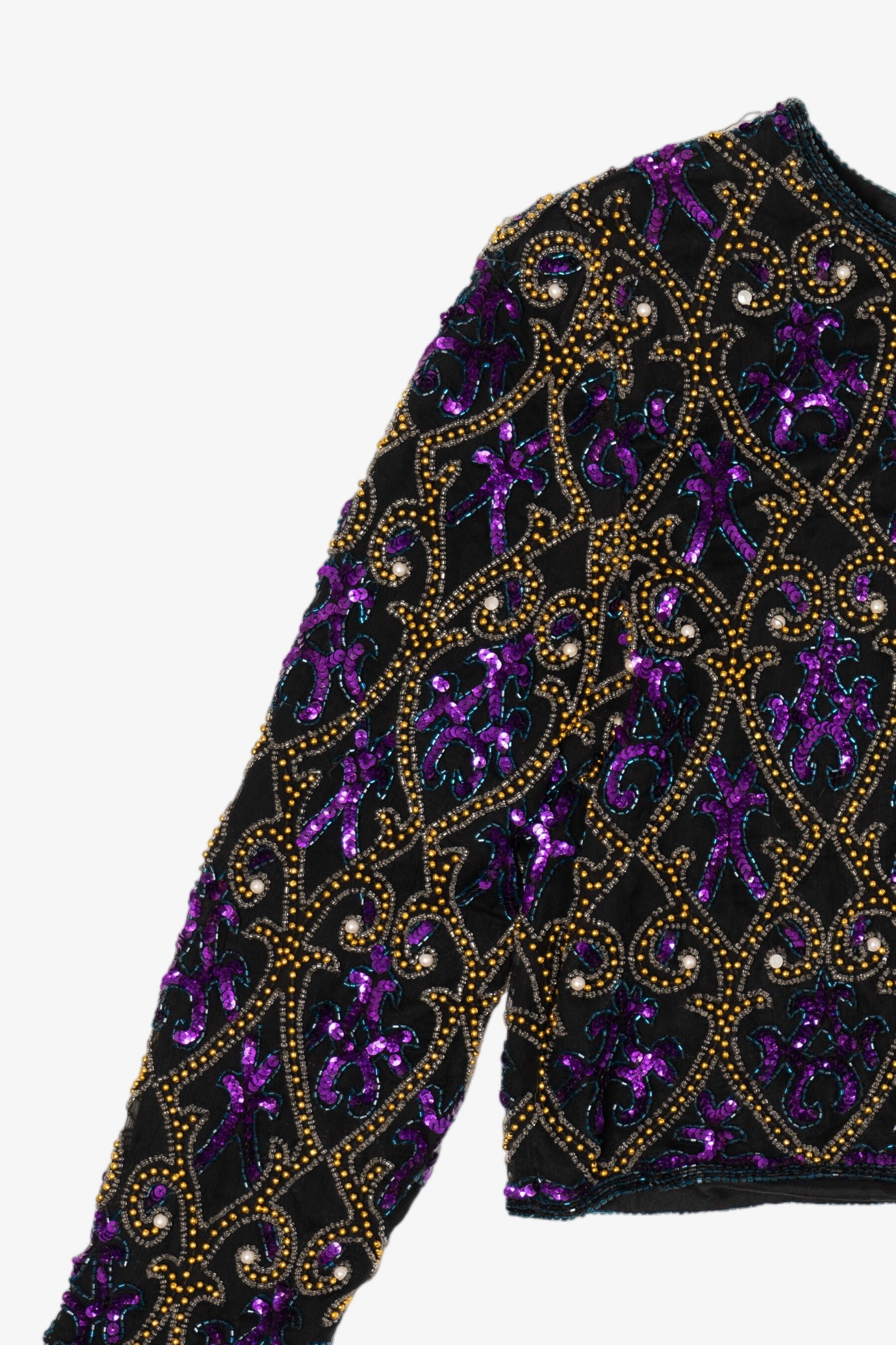 Vintage Beaded Embroidered Laurence Kazar Jacket (1980s)