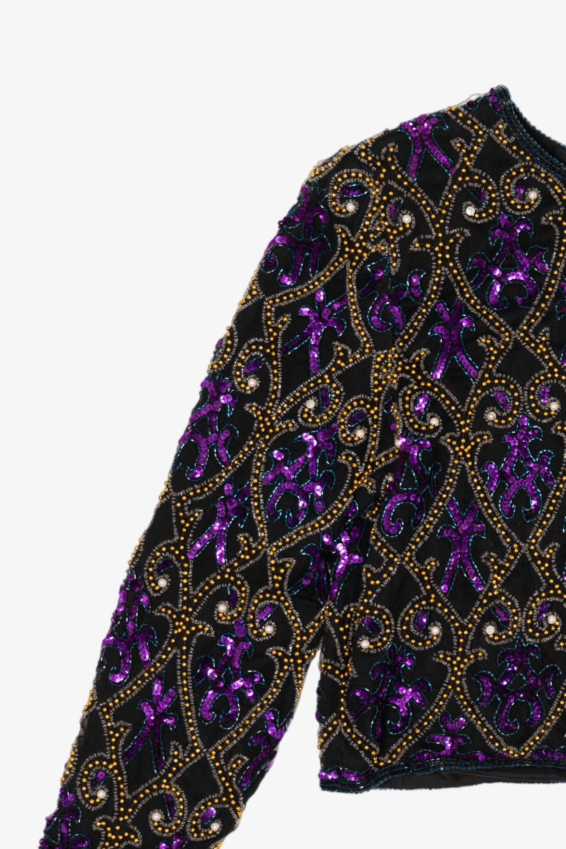 Vintage Beaded Embroidered Laurence Kazar Jacket (1980s)