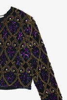 Vintage Beaded Embroidered Laurence Kazar Jacket (1980s)