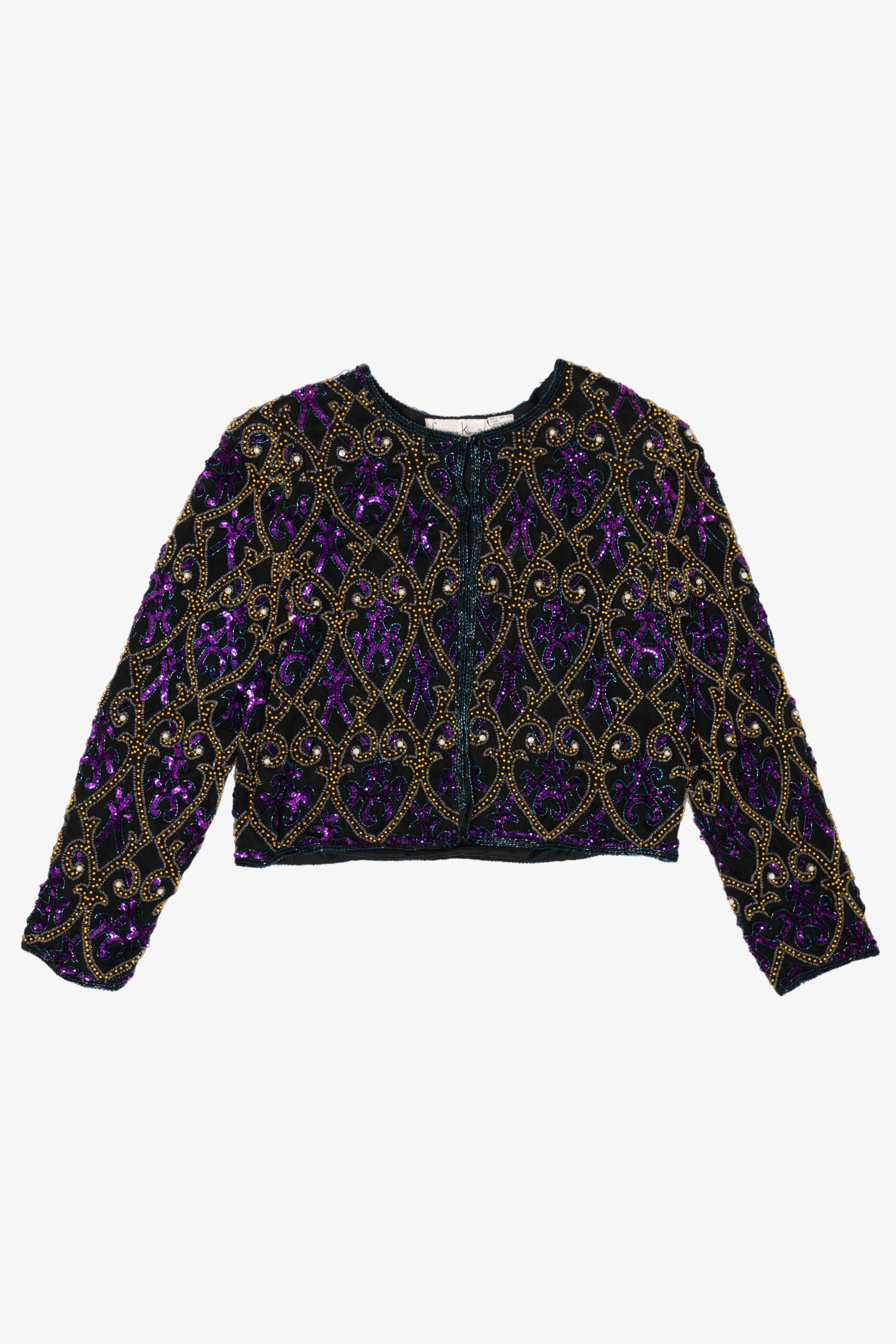 Vintage Beaded Embroidered Laurence Kazar Jacket (1980s)
