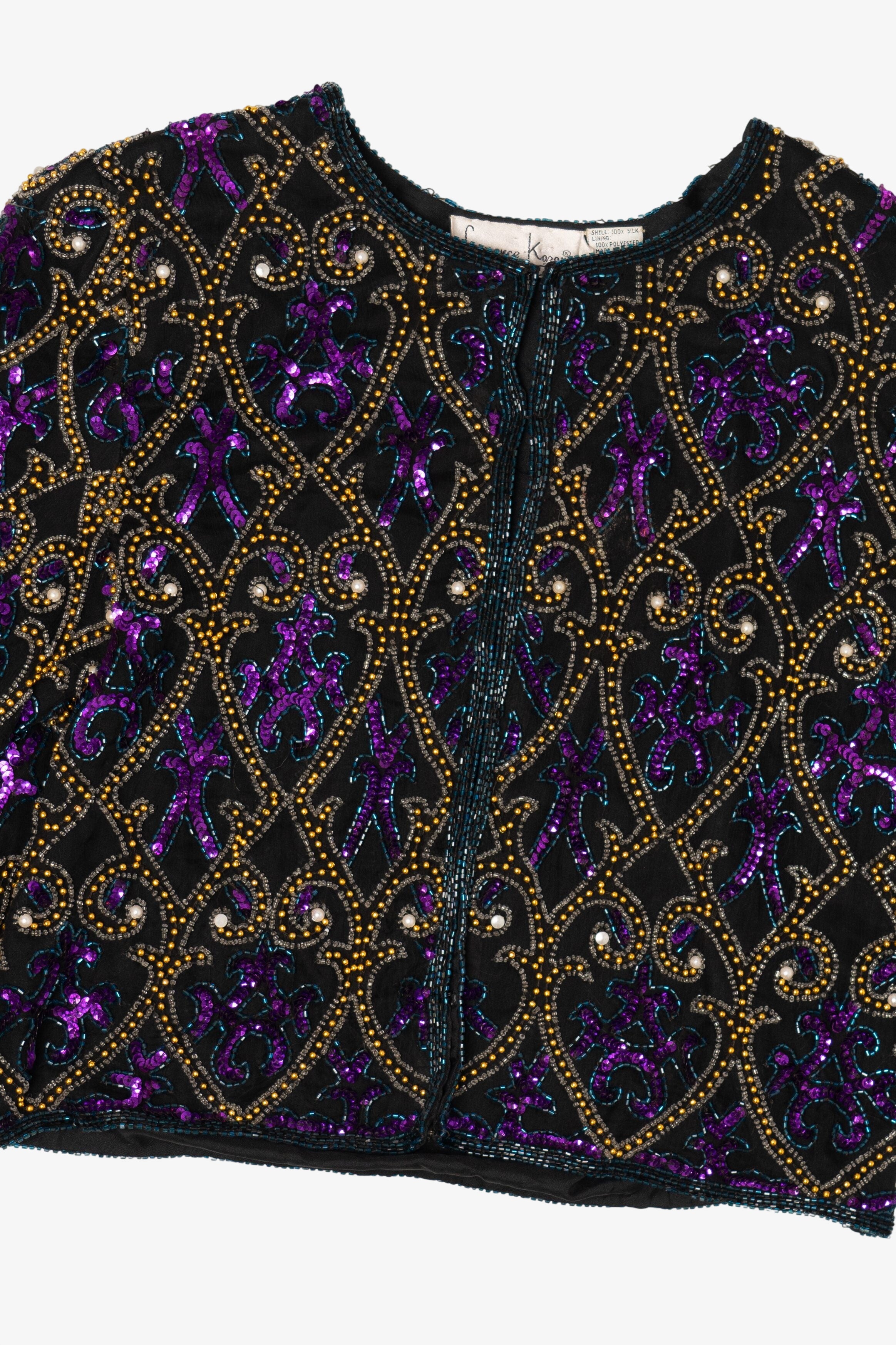 Vintage Beaded Embroidered Laurence Kazar Jacket (1980s)