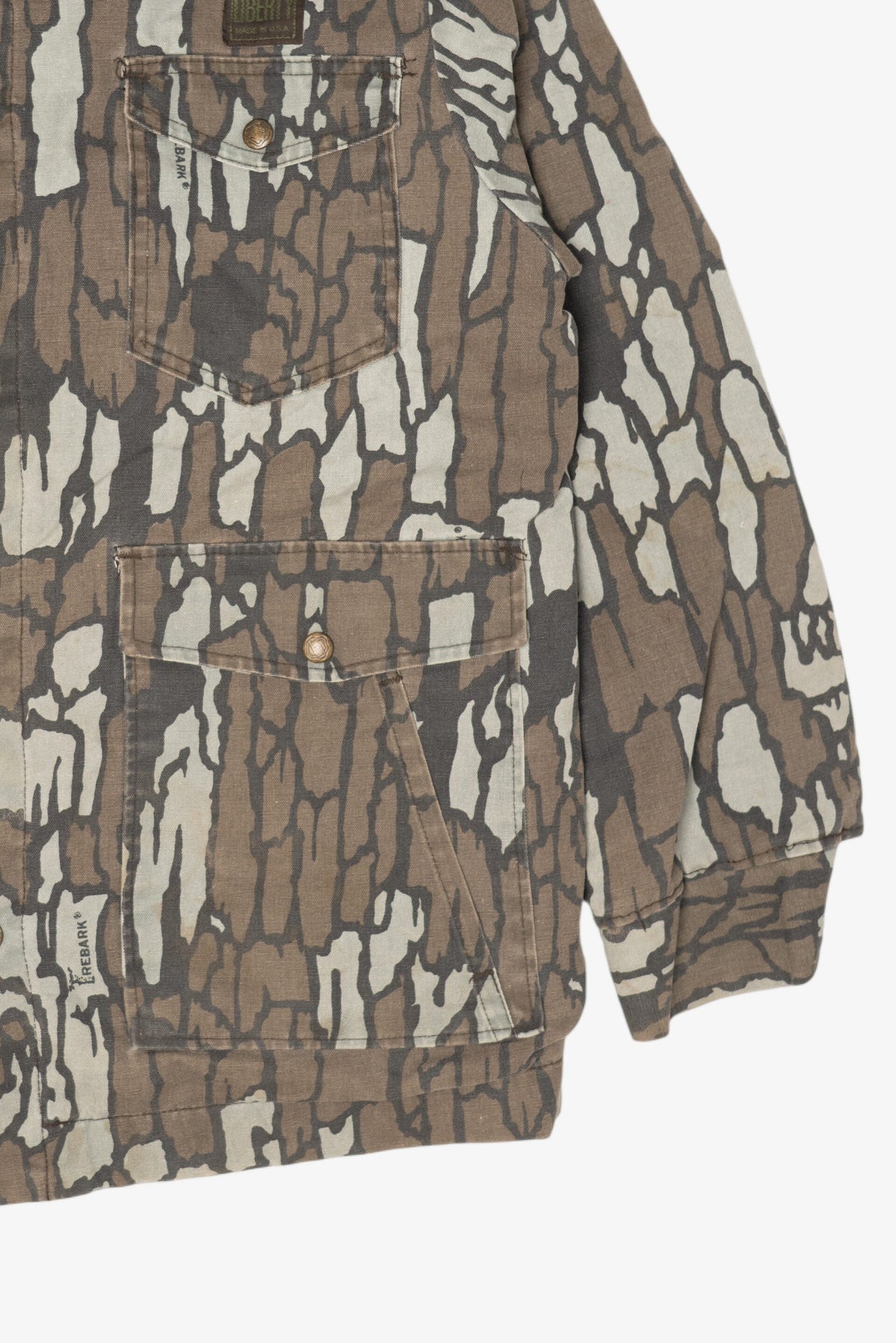 Vintage Jackets Tree Bark Camouflage Hunting Jacket (1990s)