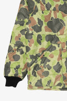 Vintage Green Camouflage Puffer Jacket (1980s)