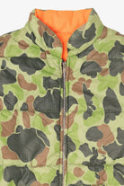 Vintage Green Camouflage Puffer Jacket (1980s)