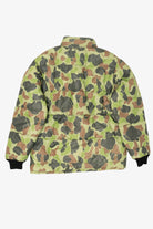 Vintage Green Camouflage Puffer Jacket (1980s)