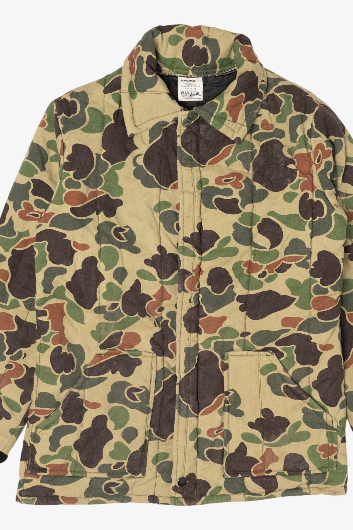 Vintage Green Camouflage Hunting Jacket (1980s)